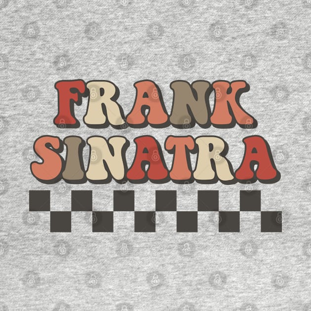 Frank Sinatra Checkered Retro Groovy Style by Time Travel Style